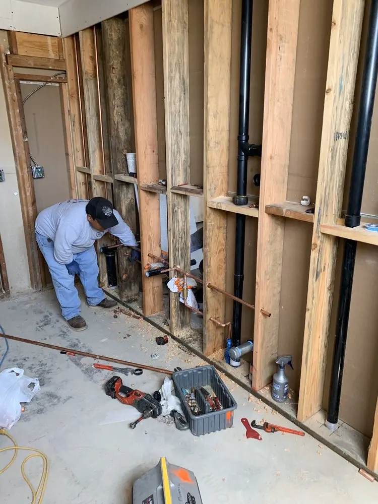 Commercial rough-in plumbing for Water Heater Replacement in Cicero